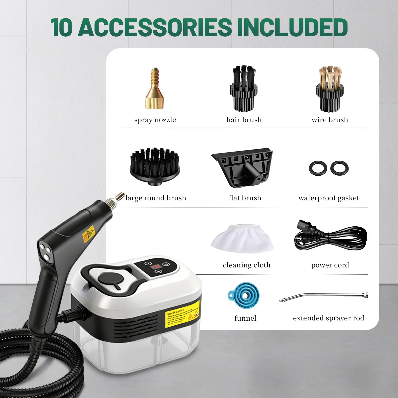 Factory Direct Sale 2500W High Pressure Steam Cleaner - Portable & Powerful