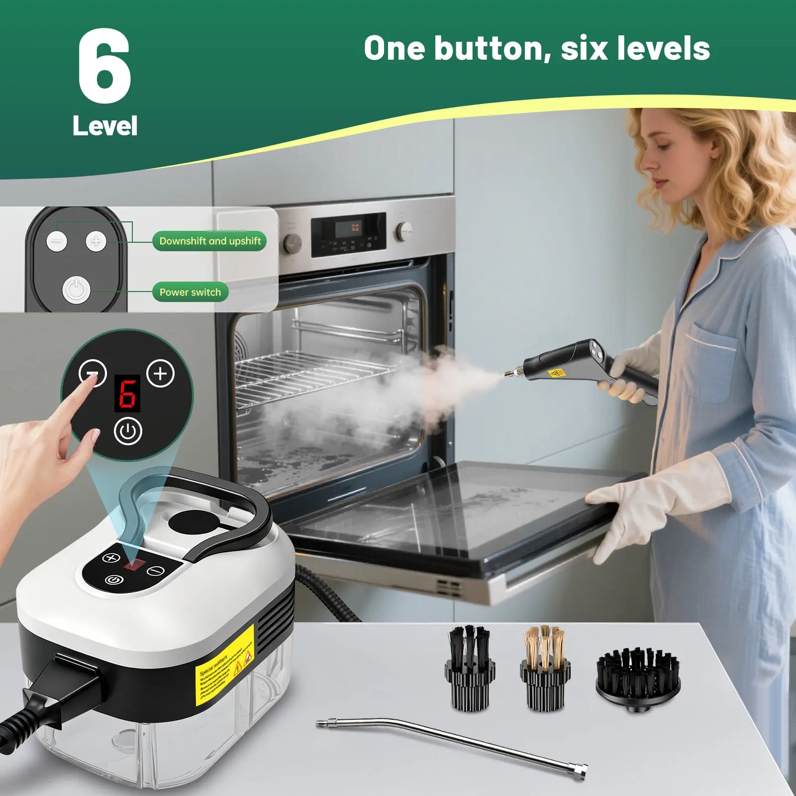 Factory Direct Sale 2500W High Pressure Steam Cleaner - Portable & Powerful